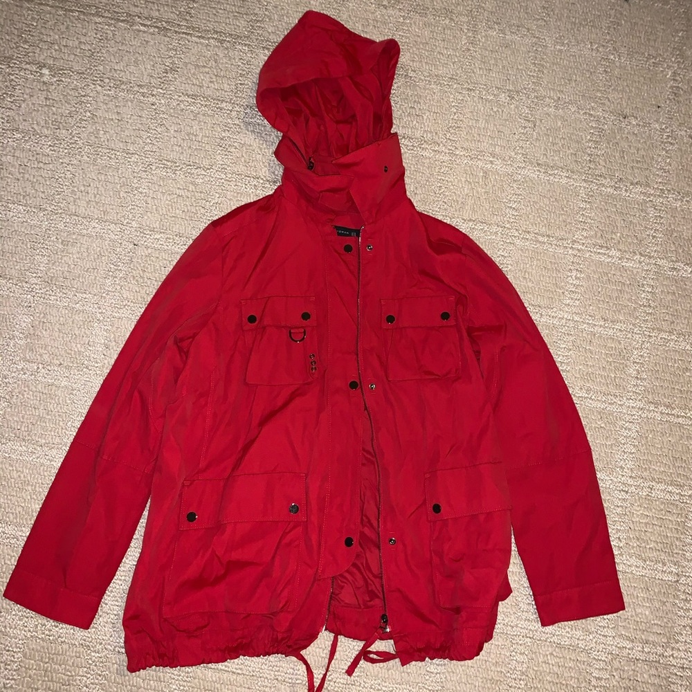 Zara Woman Red Windbreaker